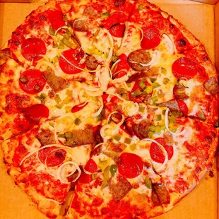 Large Cheese Pizza with 4 Toppings