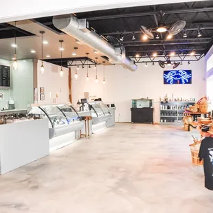 the inside of the restaurant