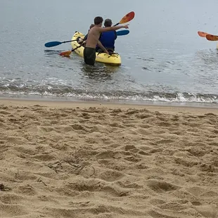 Each guide helped every kayak into and out of the water, also constantly kept an eye on everyone while on the water