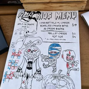 Kids menu isn't online but they do have one.