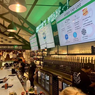 a bar with a lot of people