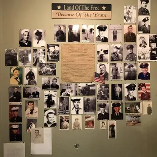 Wall of honor. Wonderful homage to the local heroes.