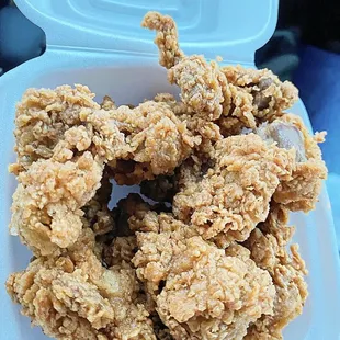 fried chicken in a container
