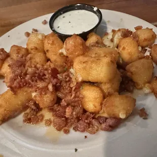 Hot Honey Bacon Cheese Curds
