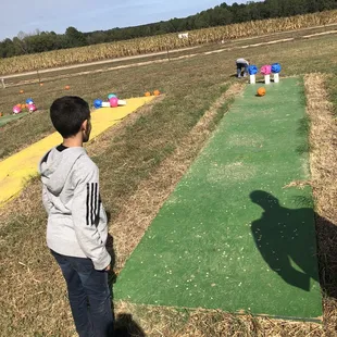 Pumpkin bowling