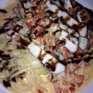 Chicken bruschetta pasta. So delicious.