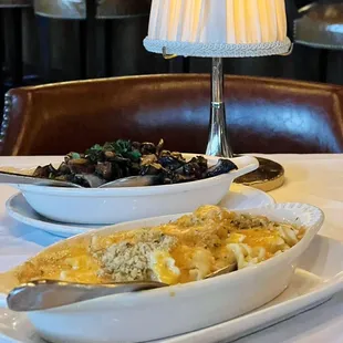 two plates of food