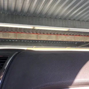 the interior of a vehicle