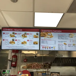 The menu