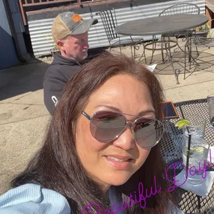 Outdoor lunch on this beautiful Day