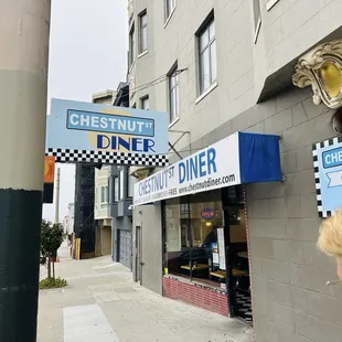 Outside of diner