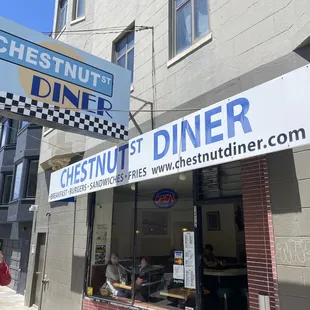 Front of the diner