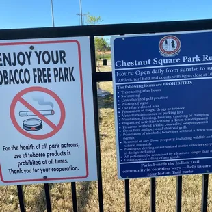 Chestnut Square Park Rules