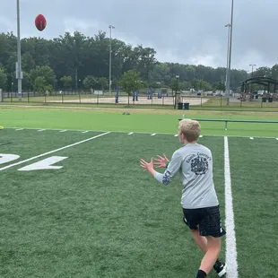 Football at Coach Conroy&apos;s All Sports Camp.