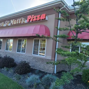 the front of the restaurant