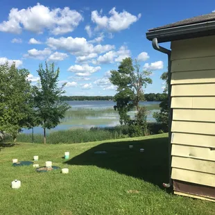 Lake Irene behind Chet's.  This is Minnesota!