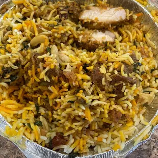 Old chicken biryani