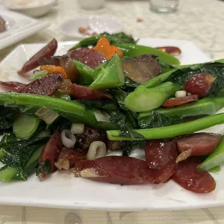 J22. Preserved Sausage and Meat with Broccoli