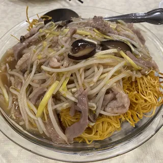 K26. Shredded Pork Pan-Fried Crispy Noodle