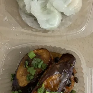 B10. Shrimp Stuffed Eggplant