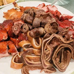 Cold mixed meat platter