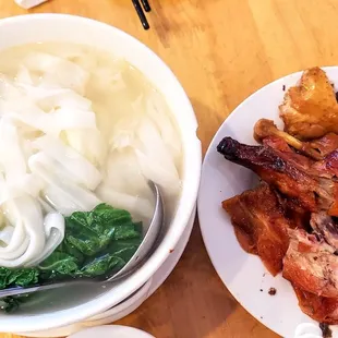 Roast Duck  Soy Chicken with Hoa Fun Soup