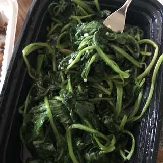 J10. Sauteed Spinach with Garlic