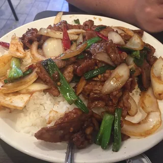 O-21. Mongolian Beef over Rice