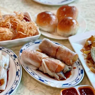 Dim sum spread.