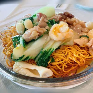 House special pan fried crispy noodles