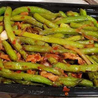 106. Pan Fried String Bean with pork