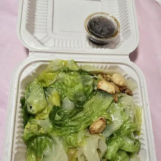 112. Garlic Lettuce with Soy Sauce