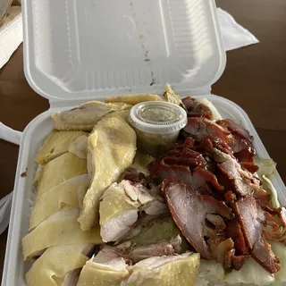 165. BBQ Pork over Rice Plate