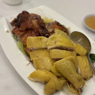 Roast Duck and Steamed Chicken