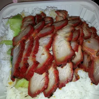 3. BBQ Pork over Rice Plate