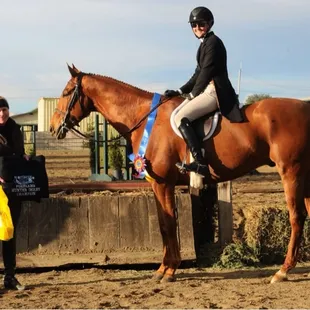 Spare Me and Jenifer Paris. Winners of the $5,000 FoxFarms hunter derby @NWC 2015