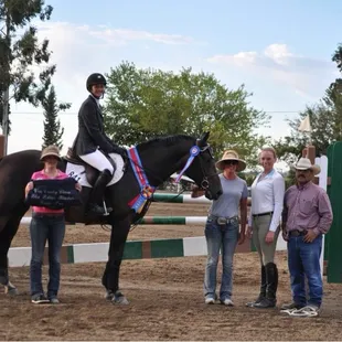 Rascala and Jenifer Paris. Winners of the $5,000 Wine Country Classic Mini Prix 2013.