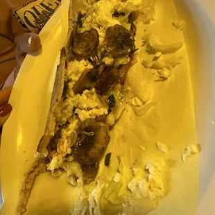Quesadilla de hongos