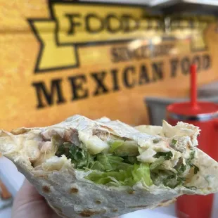 California burrito, veggie style