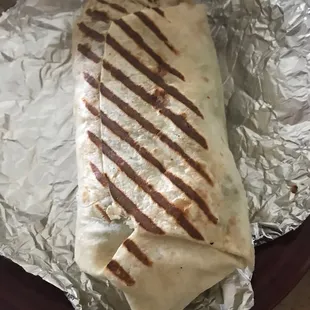 Carne Asada burrito is big and tasted!