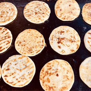Pupusas traditional Salvadoran dish!