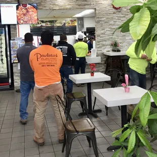 Lunchtime fast and quick service at the Taqueria!