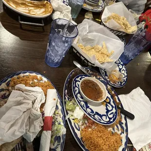 Waiting for our server to come back.  Have you seen him?