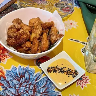 Taiwanese fried chicken with aioli