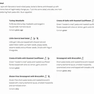 Cal-Italian Meal from Barzotto