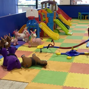 More kids toys in the play area