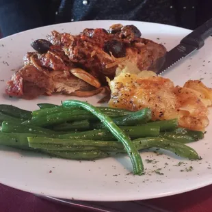 Chicken Provencal lunch.