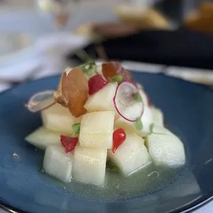 Don't let the simplicity of this salad fool you. It is so delicious. A must try!