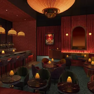 the interior of the restaurant