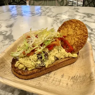 Curried Chicken Tartine